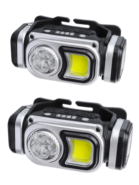 Motion Sensor Dual Light Adjustable Angle HX-T60S Headlamp (2-Pack)