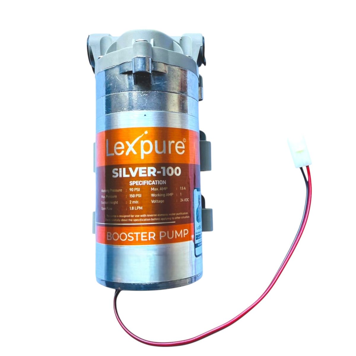 Lexpure Booster Pump Silver 100 GPD