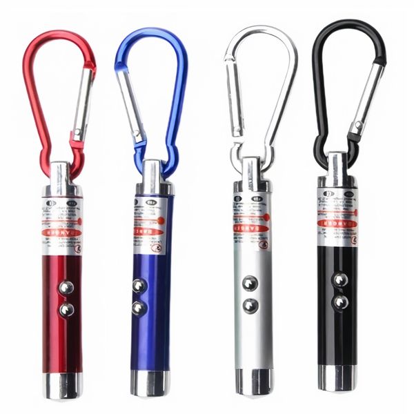 3 in 1 Laser Light Pointer Key Chain (4 Piece)