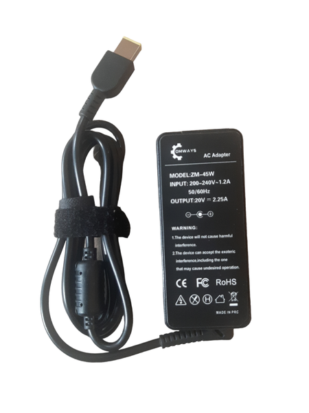Comways - Replacement Charger For Lenovo 45W 20V 2.25A - ( USB PIN )