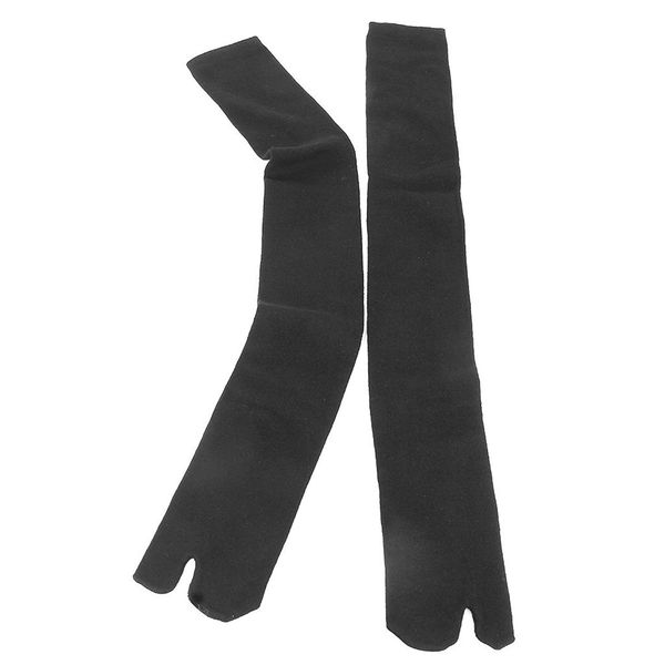 1 Pair Tabi Socks Sabots Socks 2-Toe EU35-44 for Men / Women Black