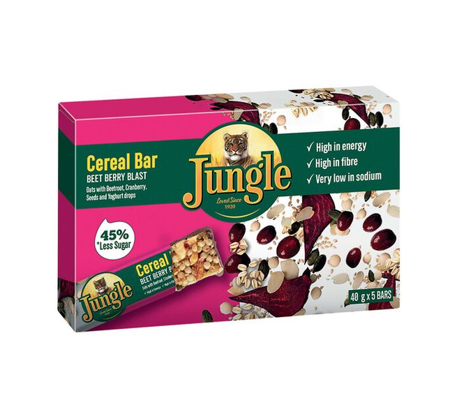 Jungle Beet Berry Blast Cereal Bars 5 x 40g