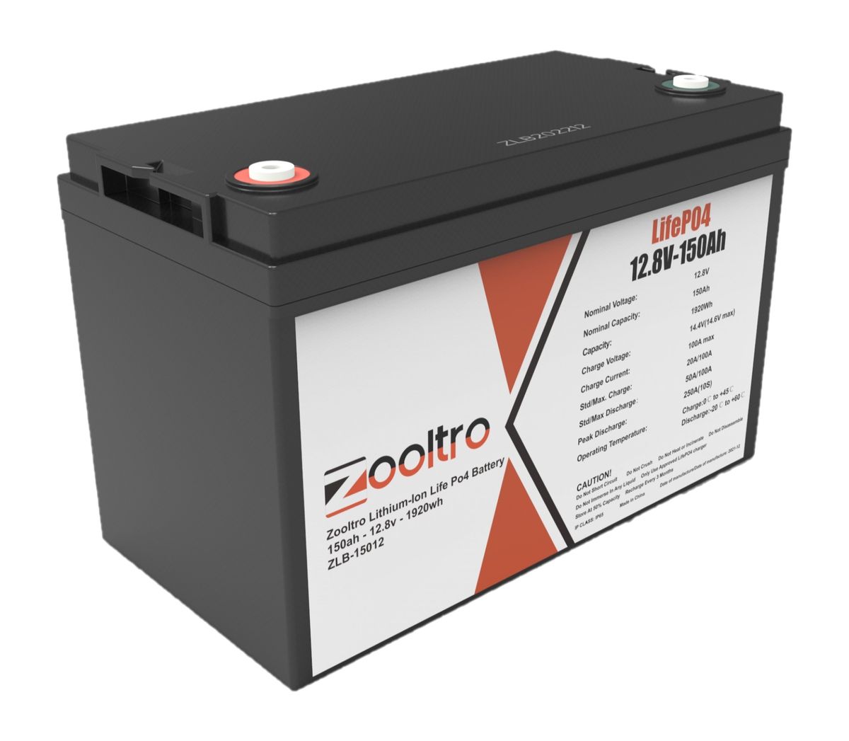 Zooltro Deep Cycle Lithium-Ion Life Po4 Battery - 12v 150ah