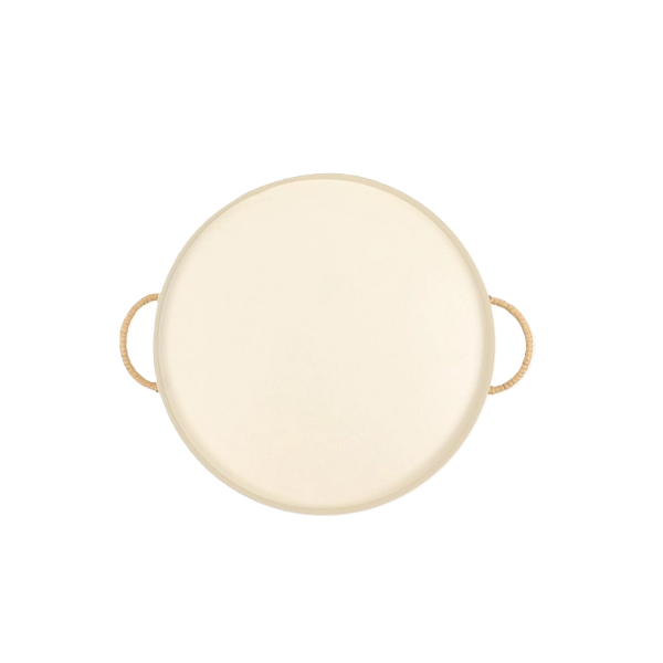 Kitro Rope Round Decorating Aluminum Tray 35 x 41 cm