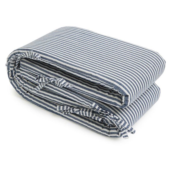 George &amp; Mason Baby - Cot Bumper - Navy Stripe