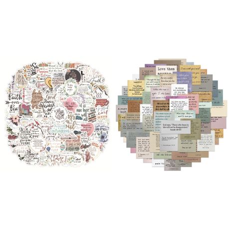 150 pcs Bible Verse Stickers Inspirational Stickers Removable Image