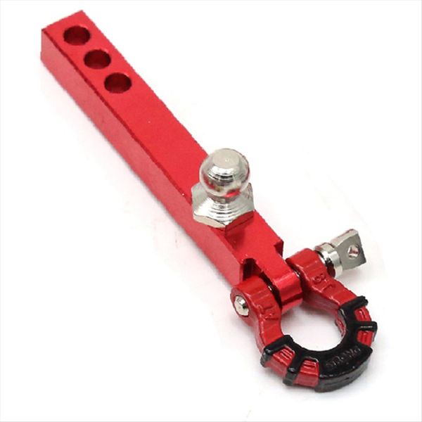 Metal Trailer Tow Hook for 1/10 Rc Crawler Red