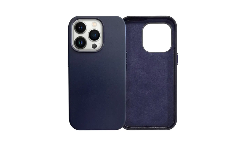 Leather Case With Magnetic For IPhone 15 Pro Max Black