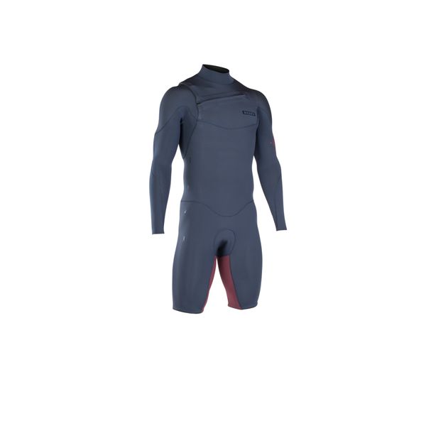 ION Wetsuit - Onyx Core Shorty LS FZ 2/2 - Slate Blue/Red - 2019
