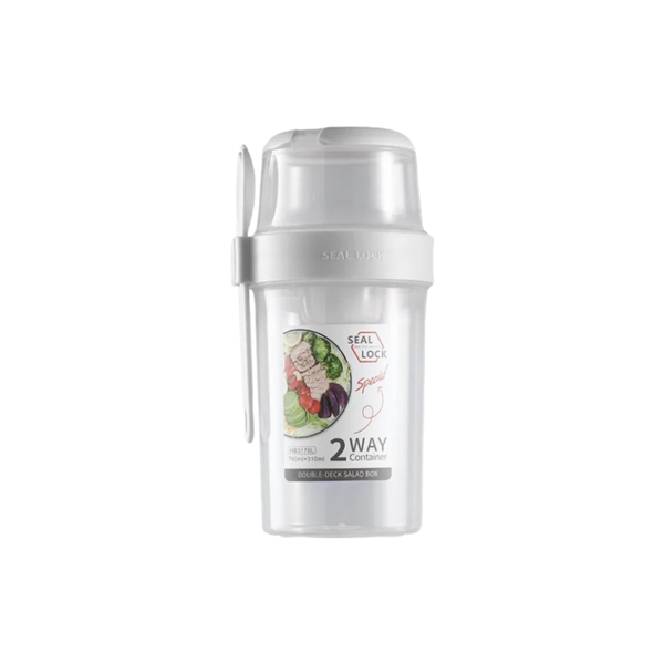 760 + 310ml Portable Double-Layer Salad Storage Cup