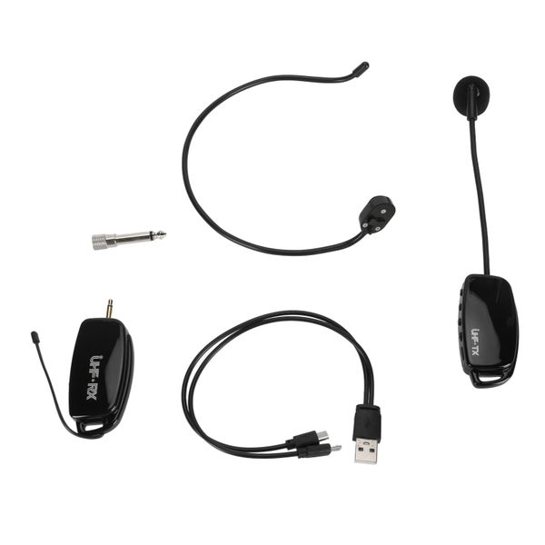 Wireless Microphone Headset Noise Reduction LED Digital Display Head Mic