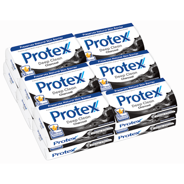 Protex Deep Clean Charcoal Antigerm Bar Soap, 12 x 175g