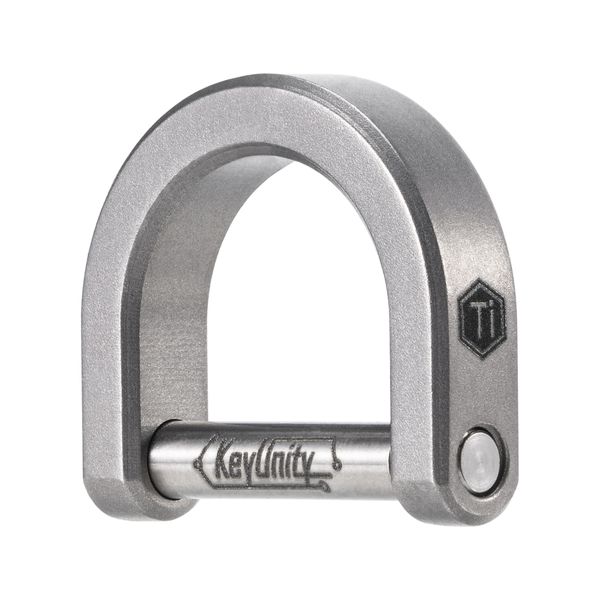 Titanium Alloy EDC D Shaped Keyring (M)