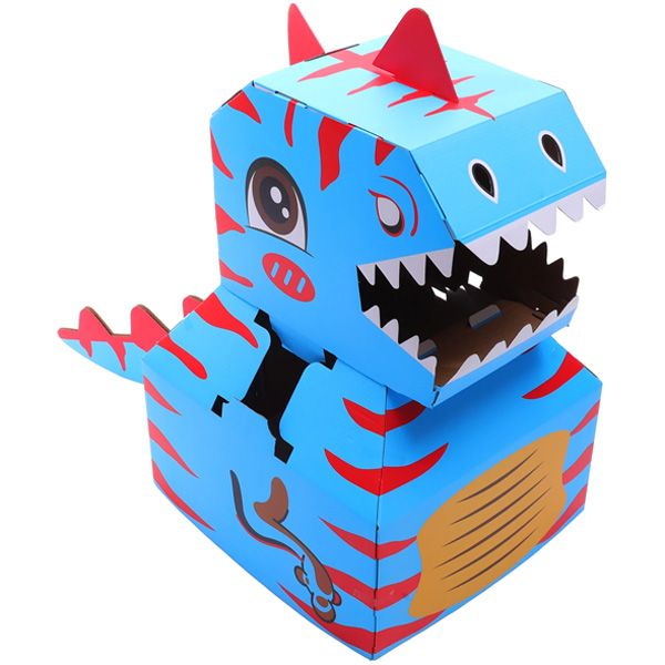 Kids Wearable DIY Cardboard Dinosaur Costume