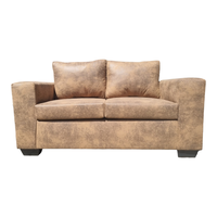 Oh So Suite Brown 2 Seater Square Arm Sofa Col.TB23