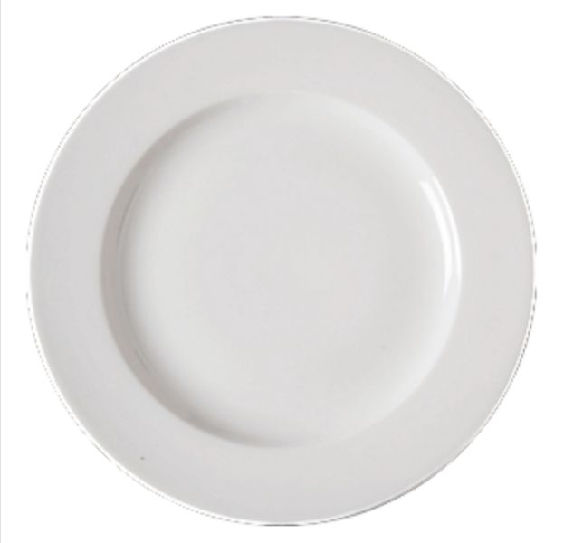 Plates 6pc Broad Rim Porcelain Polaris - Continental China