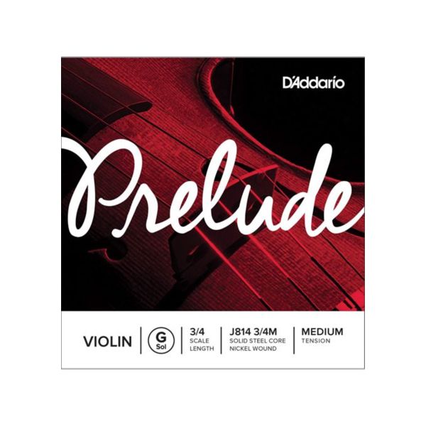 D'Addario J8143/4M Prelude Single G Violin String