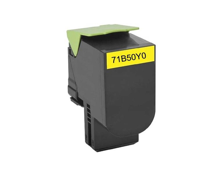 Lexmark 71B50Y0 / 715Y / 715 Yellow Toner Cartridge - Compatible