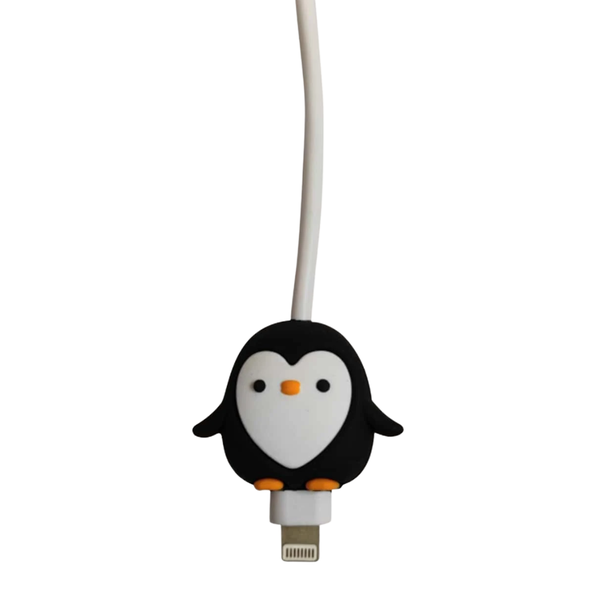 Cartoon Penguin Shaped Data Cable Protector