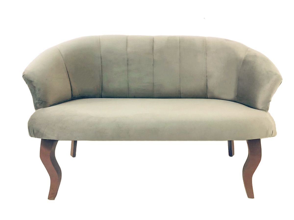 Lorenzo Pipe Modern 2 Seater Couch / Sofa For Office Home - Grey