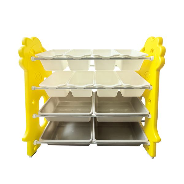 Extra-Large Toy Organizer Kids Bookshelf With Storage Bins