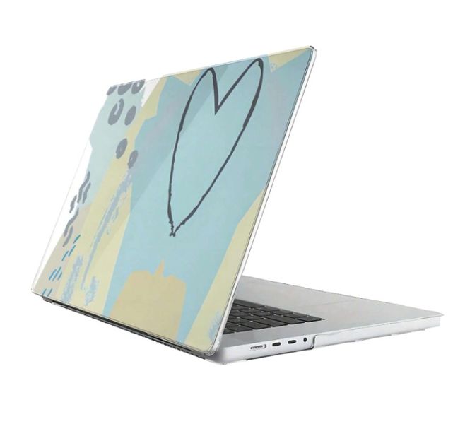 Abstract Art Themed Protective Case For MacBook Air M2 2022 - Green