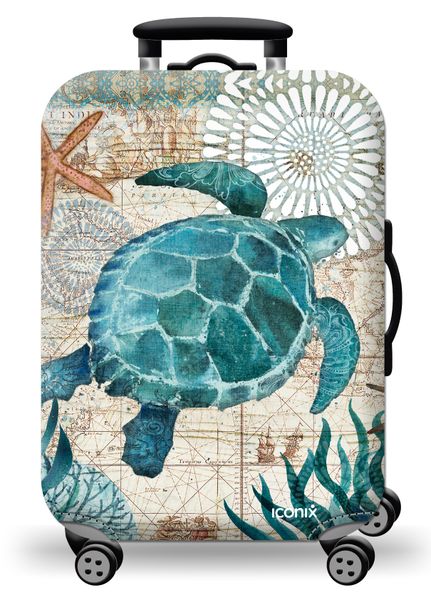 Iconix Printed Luggage Protector - Ocean Tides