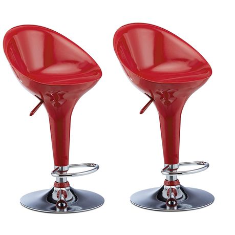 Red high back online bar stools