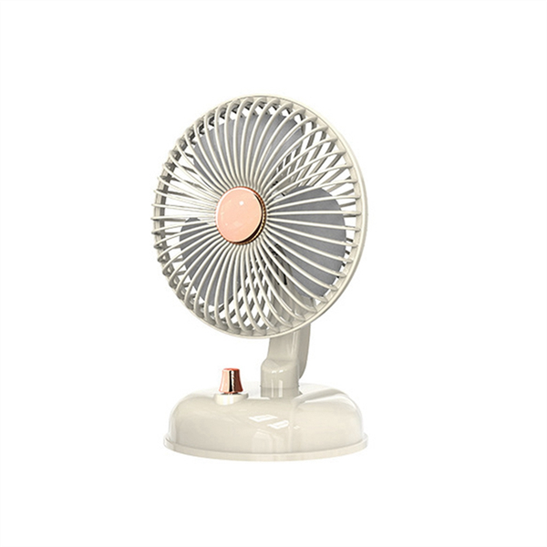 2000Mah Summer Fan Mute Automatic Oscillating Head Desk Fan White