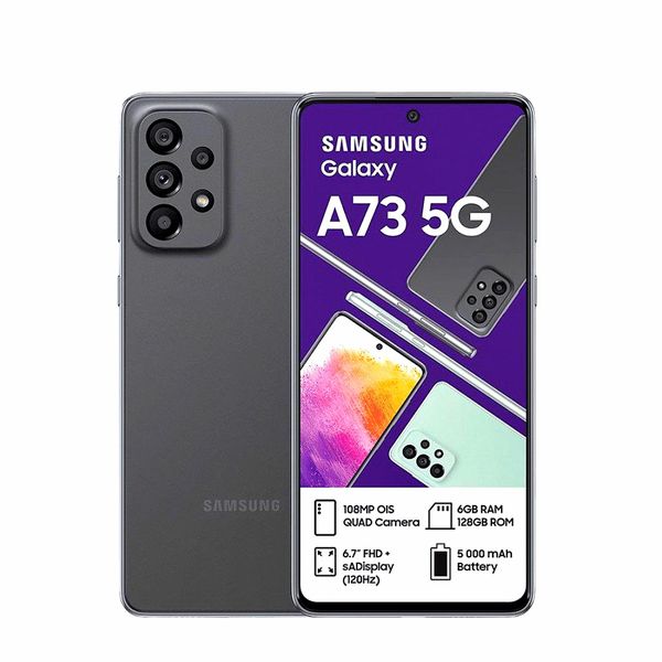 Samsung Galaxy A73 5G 128GB 12GB 108MP Cameras Dual Sim- Certified Preowned