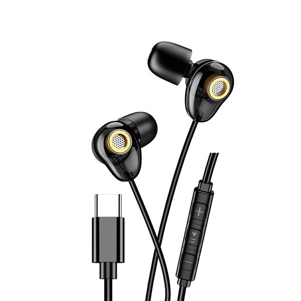 Digital Headphones with mic and wired control (Type-C)