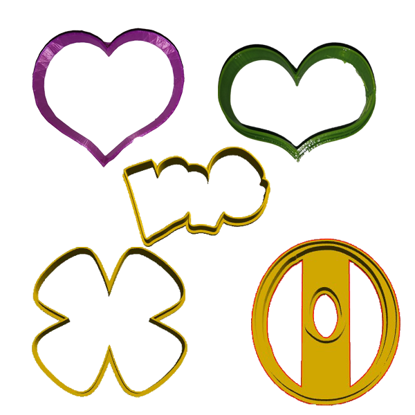 Valentines Day 5 Cookie Cutter Set