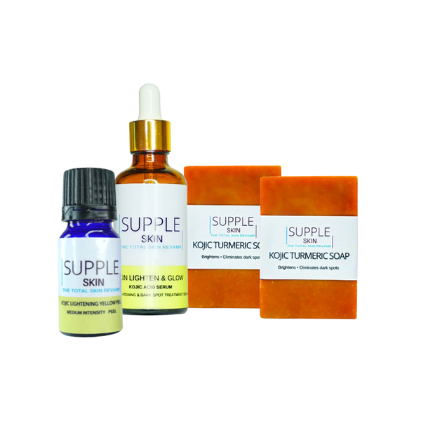 Full kojic skin routine kit for bright glowing skin - supple skin