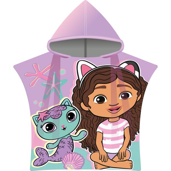 GABBY'S DOLLHOUSE By DREAMWORKS Official Licensed Kids Hooded Towel