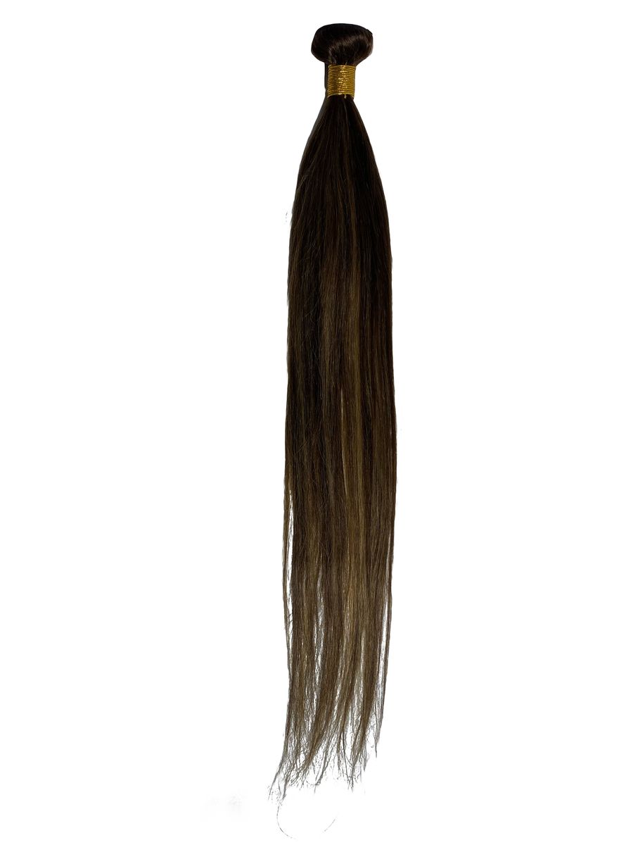 24" Straight Human Hair Bundle - Highlight - 13A Grade | Shop Today