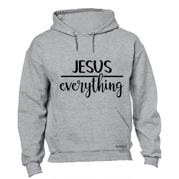 Jesus Over Everything Mens Hoodie