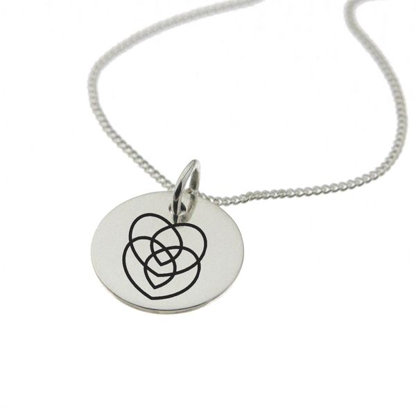 Motherhood Symbol Necklace with 'Love you Always' Engraved on the Back