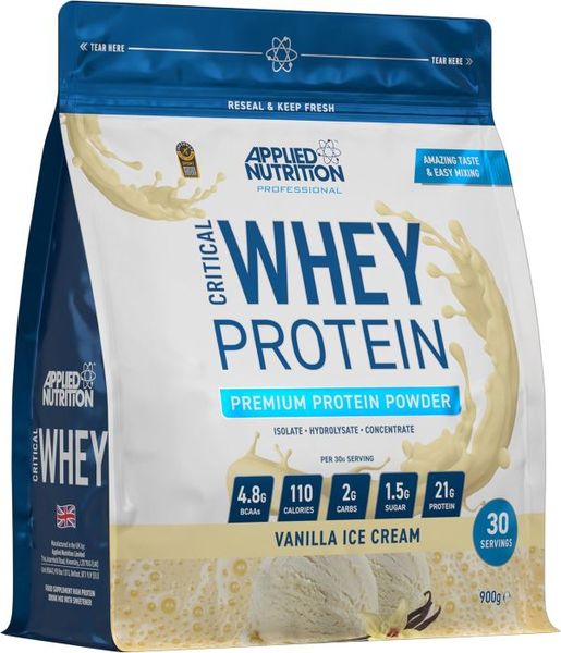 Applied Nutrition Critical Whey Vanilla Ice Cream - 900g