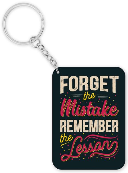 Remember The Lesson Birthday Christmas Inspiration Gift Keyring