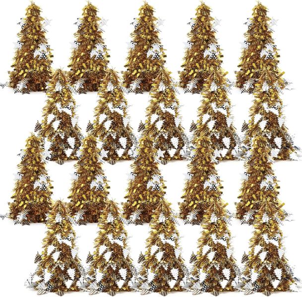St Charles Mini Tinsel Christmas Tree (Glitter Metallic) with Seaquins