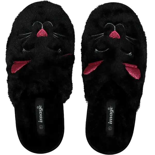 Kitro Women Black Sole Slip Ons - Size 5