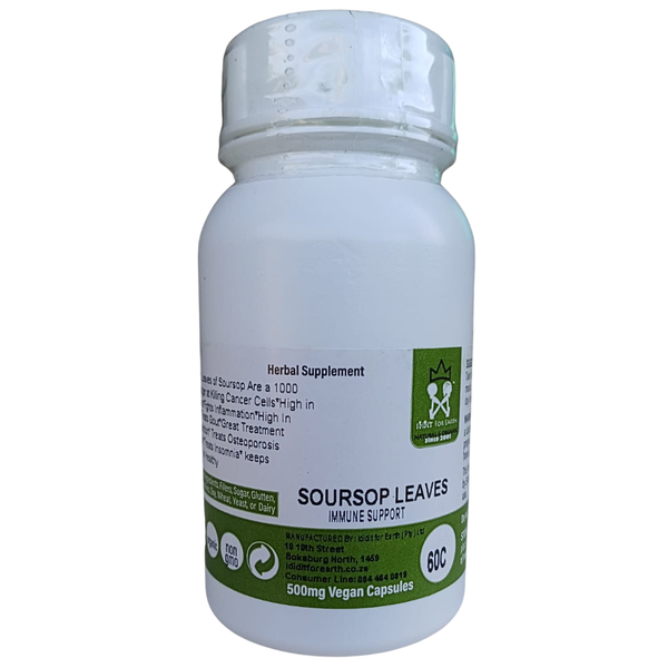 Organic Soursop Leaves (60 Vegan Capsules)