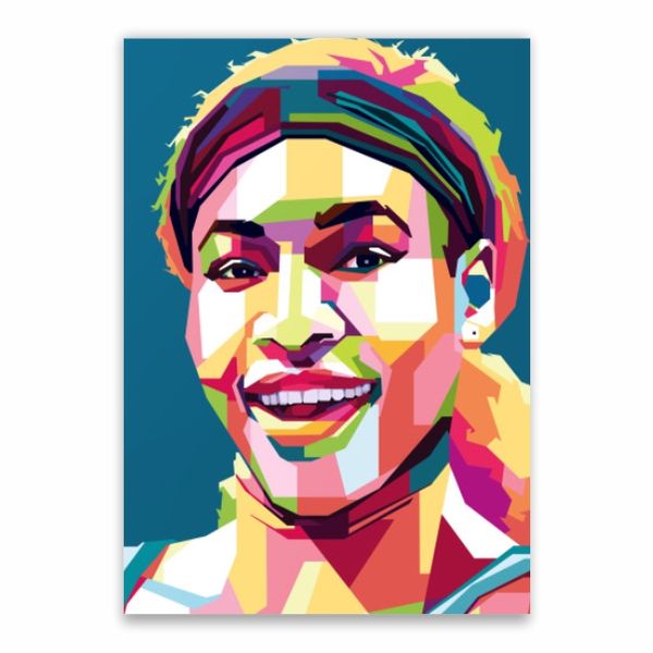 Serena Williams Pop Art Poster - A1