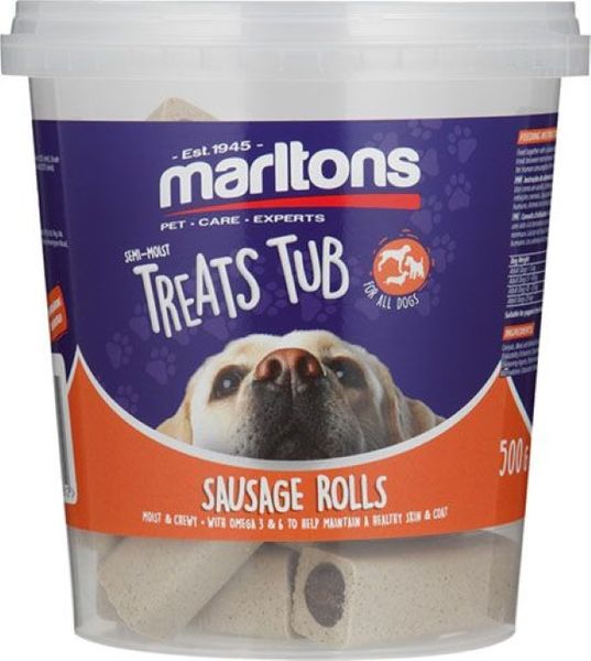 Marltons Semi Moist Dog Treats - Sausage Rolls