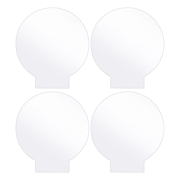 4Pcs Clear Acrylic Sheet for LED Light Base,Sign,DIY Display Projects