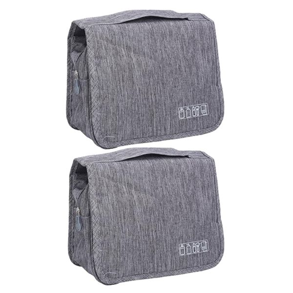 2-Pack Travel Makeup Organizers - Multi-Use &amp; Durable