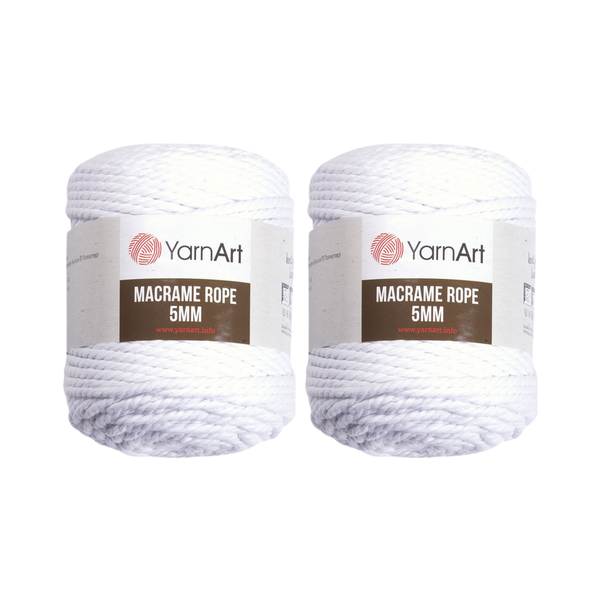 Yarn Art - Macrame Rope 5mm (Pack of 2 x 500g)