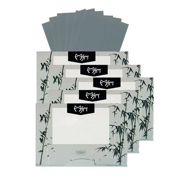 500 Pieces Oil CharcoalBlotting Paper Oil Control Film for Girl Women(Grey)