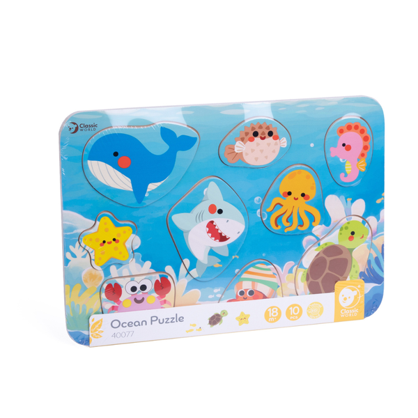 Classic World - Wooden Puzzle - Ocean - 10 Pieces