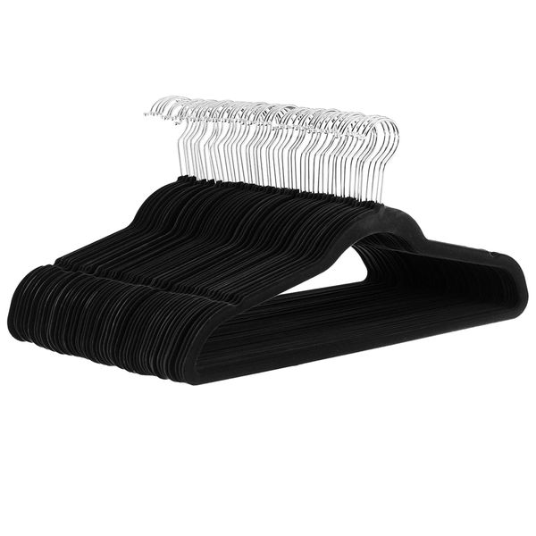 Clothes Hangers 30 Pack Non-Slip Velvet Hangers with Shoulder Notches